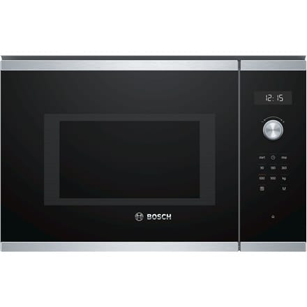 ⁨Bosch Microwave Oven BFL554MS0 Built-in, 31.5 L, Retractable, Rotary knob, Start button, Touch Control, 900 W, Stainless steel,⁩ at Wasserman.eu