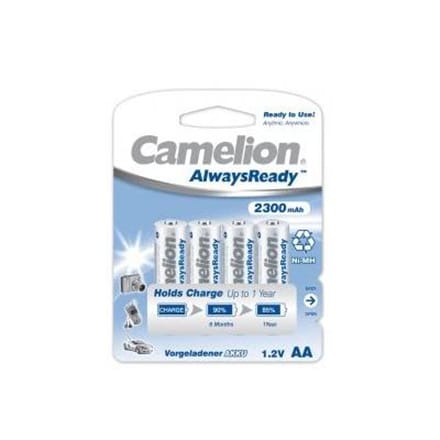 ⁨Camelion | AA/HR6 | 2300 mAh | AlwaysReady Akumulatorki Ni-MH | 4 szt.⁩ w sklepie Wasserman.eu
