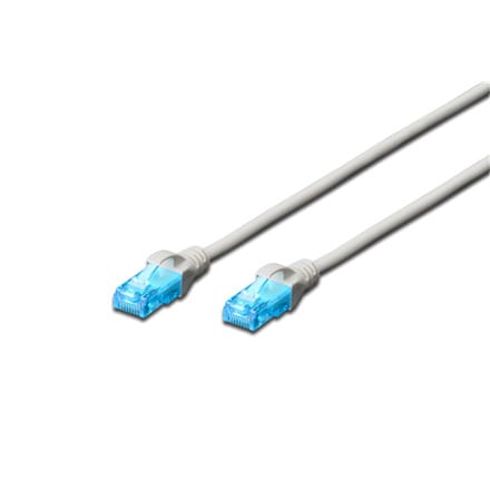 ⁨Digitus | CAT 5e | Kabel krosowy | Skrętka nieekranowana (UTP) | Męski | RJ-45 | Męski | RJ-45 | Szary | 2 m⁩ w sklepie Wasserman.eu