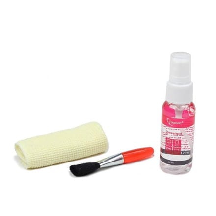 ⁨Gembird | Zestaw do czyszczenia ekranu LCD | Spray czyszczący (30 ml), pędzelek, ściereczka z mikrofibry (15 x 15 cm)⁩ w sklepie Wasserman.eu