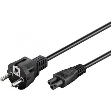⁨Goobay | NK 114 S-180 | Kabel zasilający | Zasilanie CEE 7/7 | Zasilanie IEC 60320 C5 | 1,8 m | Czarny | Czarny⁩ w sklepie Wasserman.eu