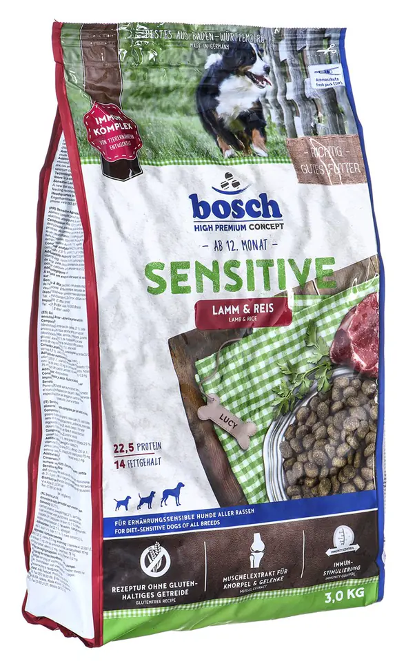 ⁨Bosch SENSITIVE WITH LAMB & RICE⁩ at Wasserman.eu