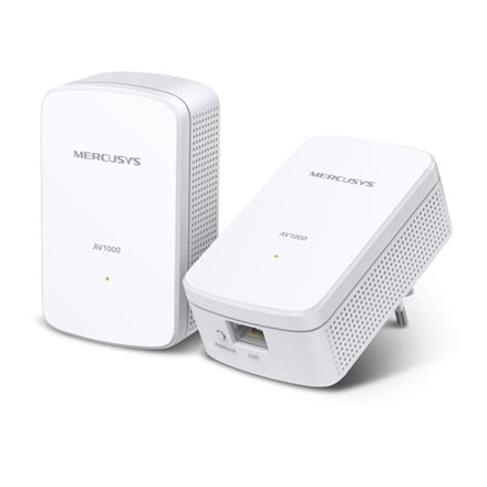⁨Mercusys Powerline MP500 - V1 - Starter Kit - zestaw adaptera powerline - podłączany do ściany | 1 Gbps⁩ w sklepie Wasserman.eu