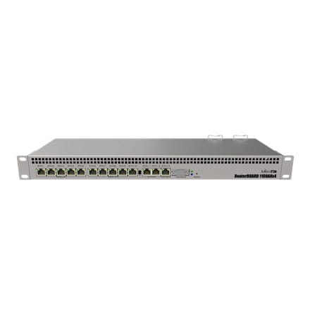 ⁨MikroTik RouterBOARD RB1100AHx4 - router - do montażu w szafie rack | 13-portowy przełącznik⁩ w sklepie Wasserman.eu