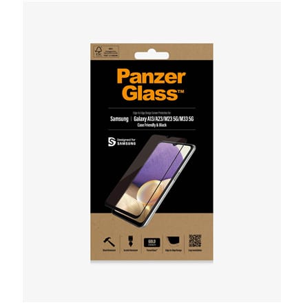 ⁨PanzerGlass E2E Regular Samsung A12/A23/ M23 56/M33 5G Case Friendly black/black⁩ at Wasserman.eu