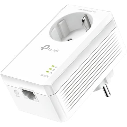 ⁨TP-LINK AV1000 Gigabit Passthrough Powerline Adapter TL-PA7017P 1000 Mbit/s, Ethernet LAN (RJ-45) ports 1, No Wi-Fi, Extra socke⁩ at Wasserman.eu