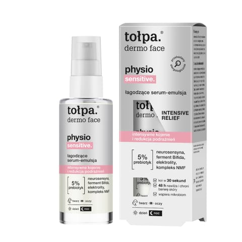⁨TOŁPA Dermo Face Physio Łagodzące serum - emulsja do twarzy 45 ml⁩ w sklepie Wasserman.eu