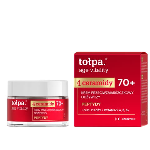 ⁨TOŁPA Age Vitality Krem przeciwzmarszczkowy odżywczy 70+ 50 ml⁩ w sklepie Wasserman.eu