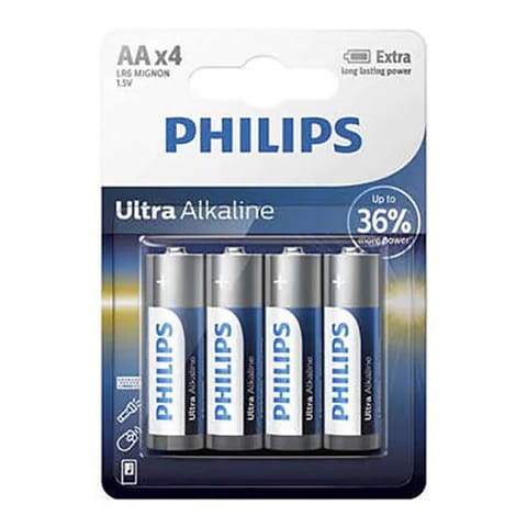 ⁨PHILIPS ULTRA Jednorazowa alkaliczna baterie AA, 4-pack⁩ w sklepie Wasserman.eu