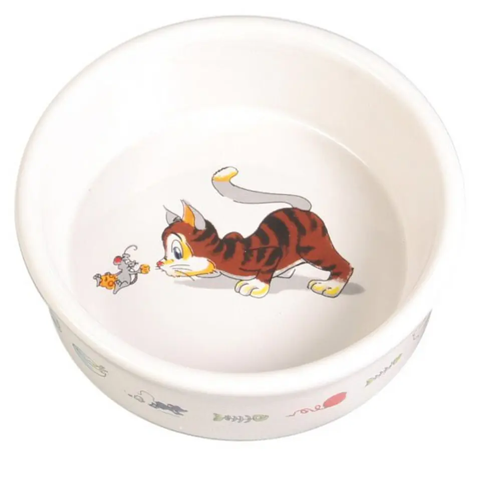 ⁨TRIXIE Porcelain Cat Bowl 0.2 l/11 cm⁩ at Wasserman.eu