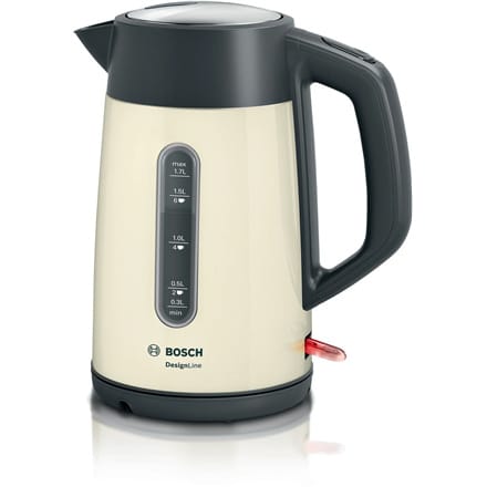 ⁨Bosch | Czajnik | TWK4P437 | Elektryczny | 2400 W | 1,7 L | Stal szlachetna | Beżowy⁩ w sklepie Wasserman.eu