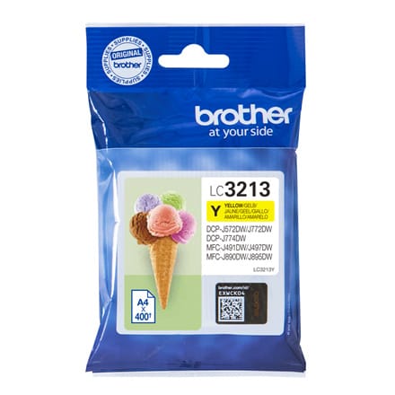 ⁨Brother | 3213Y | Żółty | Wkład atramentowy | 400 stron⁩ w sklepie Wasserman.eu
