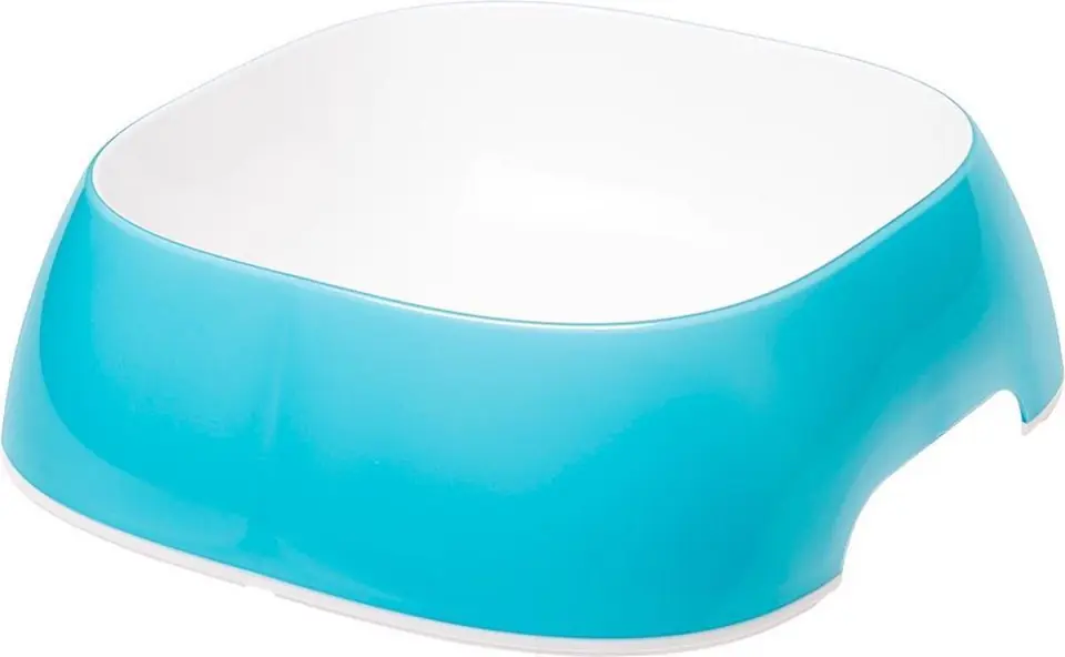 ⁨FERPLAST Glam Large Pet watering bowl, white and blue⁩ at Wasserman.eu