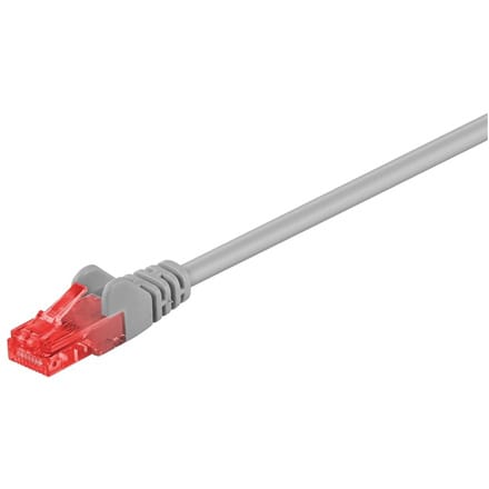 ⁨Goobay | CAT 6 | Kabel sieciowy | Skrętka nieekranowana (UTP) | Męski | RJ-45 | Męski | RJ-45 | Szary | 0,25 m⁩ w sklepie Wasserman.eu