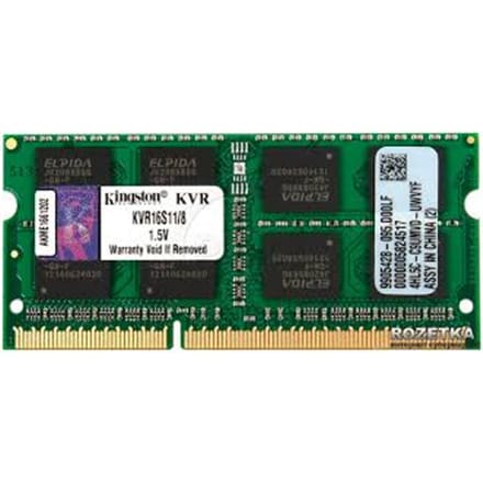 ⁨Pamięć KINGSTON SODIMM DDR3 8GB 1600MHz 11CL 1.5V SINGLE⁩ at Wasserman.eu