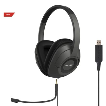 ⁨Koss | Słuchawki | SB42 USB | Przewodowe | Nauszne | Mikrofon | Czarny/Szary⁩ w sklepie Wasserman.eu