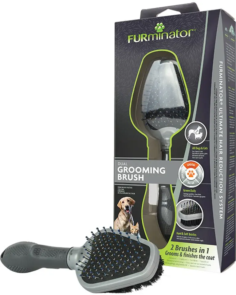 ⁨Furminator Dual Grooming Brush⁩ at Wasserman.eu