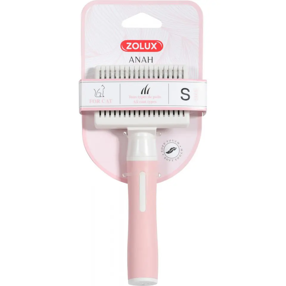 ⁨Zolux ANAH Cat brush with retractable needles small⁩ at Wasserman.eu