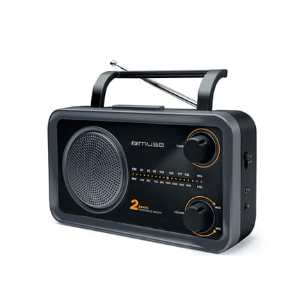 ⁨Muse | 2-zakresowe radio przenośne | M-06DS | AUX in | Szary⁩ w sklepie Wasserman.eu