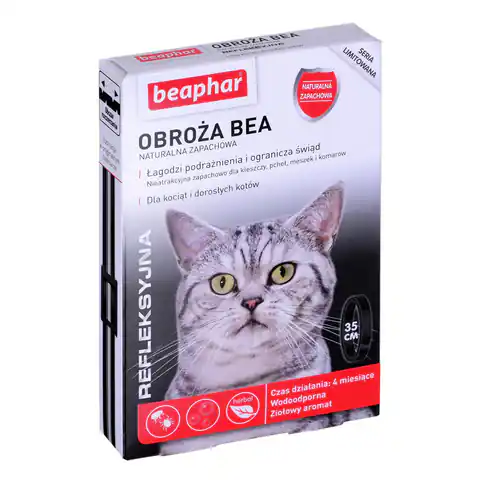 ⁨Beaphar entspannendes Zeckenhalsband für Katzen - 35 cm⁩ im Wasserman.eu