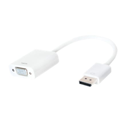 ⁨Logilink 15 pin HD D-Sub (HD-15) | żeński | 20 pin DisplayPort | męski | biały | 0,15 m⁩ w sklepie Wasserman.eu