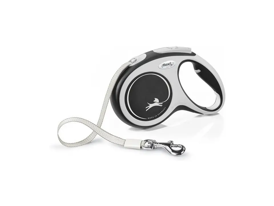 ⁨Flexi New COMFORT 8 m Black, Grey Dog Retractable lead⁩ at Wasserman.eu