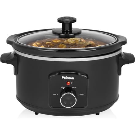 ⁨Tristar Slowcooker VS-3915 180 W, 3.5 L, Number of programs 3, Black⁩ at Wasserman.eu