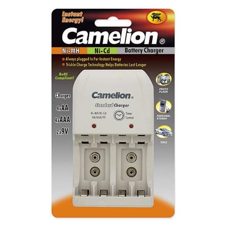 ⁨Camelion Plug-In Battery Charger BC-0904S 2x or 4xNi-MH AA/AAA or 1-2x 9V Ni-MH⁩ at Wasserman.eu