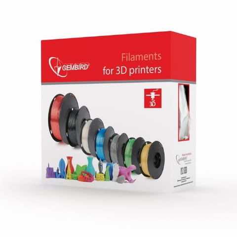 ⁨Gembird 3DP-PLA1.75-01-O 3D printing material Polylactic acid (PLA) Orange 1 kg⁩ at Wasserman.eu