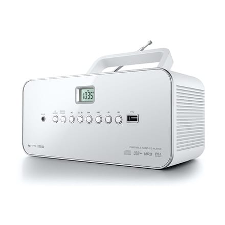 Muse | M-28RDW | Przenośny odtwarzacz CD/MP3 z USB | Biały w sklepie Wasserman.eu