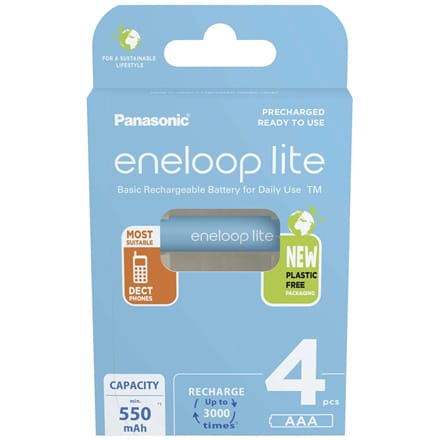 ⁨Panasonic | AAA | 550 mAh | 4 sztuki | ENELOOP Lite BK-4LCCE/4BE⁩ w sklepie Wasserman.eu