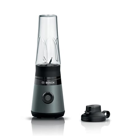 ⁨Bosch VitaPower ToGo Smoothie Maker MMB2111S Tabletop, 450 W, Jar material Tritan, Jar capacity 0.6 L, Ice crushing, Silver⁩ at Wasserman.eu