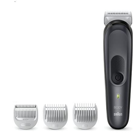 ⁨Braun Body Groomer BG3350 Cordless and corded, Operating time (max) 80 min, NiMH, Black/Grey⁩ at Wasserman.eu