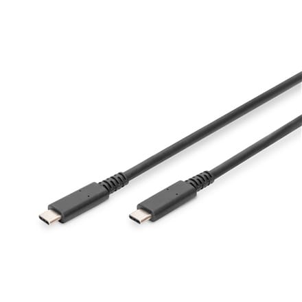 ⁨Digitus | Kabel USB-C | Męski | 24-pinowy USB-C | Męski | Czarny | 24-pinowy USB-C | 0,8 m⁩ w sklepie Wasserman.eu