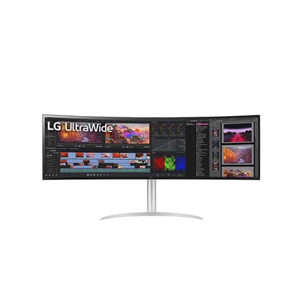 ⁨LG | 49WQ95C-W | 49 " | IPS | QHD | 32:9 | 5 ms | 400 cd/m² | Srebrny | Ilość portów HDMI 2 | 144 Hz⁩ w sklepie Wasserman.eu