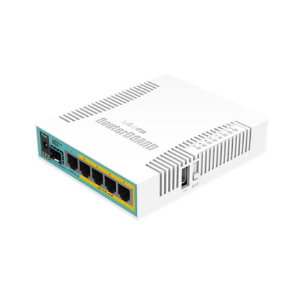 ⁨MikroTik RouterBOARD hEX RB960PGS - router - desktop | 4-portowy switch⁩ w sklepie Wasserman.eu