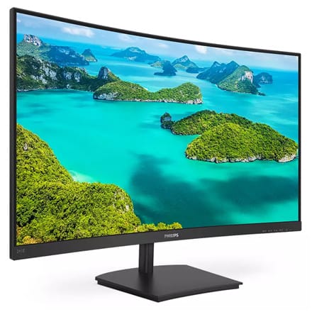 ⁨Philips E-line | 241E1SCA | 24 cale | VA | Full HD (1080p) 1920 x 1080 przy 75 Hz | 250 cd/m² | HDMI, VGA | Pochylenie | Głośnik⁩ w sklepie Wasserman.eu