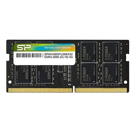 ⁨Silicon Power SP004GBSFU266X02 memory module 4 GB 1 x 4 GB DDR4 2666 MHz⁩ at Wasserman.eu