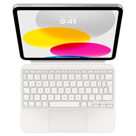 ⁨Apple | Biały | Magic Keyboard Folio do iPada (10. generacji) | Kompaktowa klawiatura | Bezprzewodowa | PL⁩ w sklepie Wasserman.eu