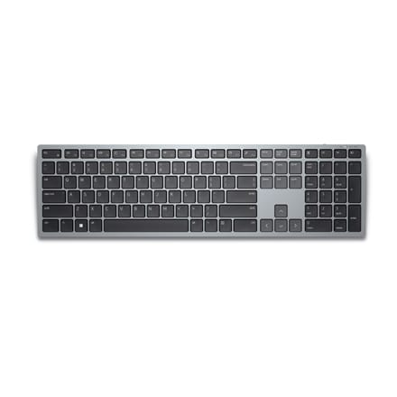 ⁨Bezprzewodowa Klawiatura Dell KB700 w kolorze Titan Gray - Technologia 2.4 GHz i Bluetooth 5.0, Układ RU, Wysokość Regulowana, K⁩ w sklepie Wasserman.eu