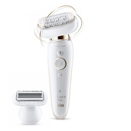⁨Braun Silk-épil 9 9002 epilator 40 tweezers White,⁩ at Wasserman.eu