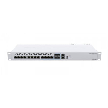 ⁨MikroTik Cloud Router Switch CRS312-4C+8XG-RM - przełącznik - 12 portów - zarządzany - do montażu w szafie rack⁩ w sklepie Wasserman.eu