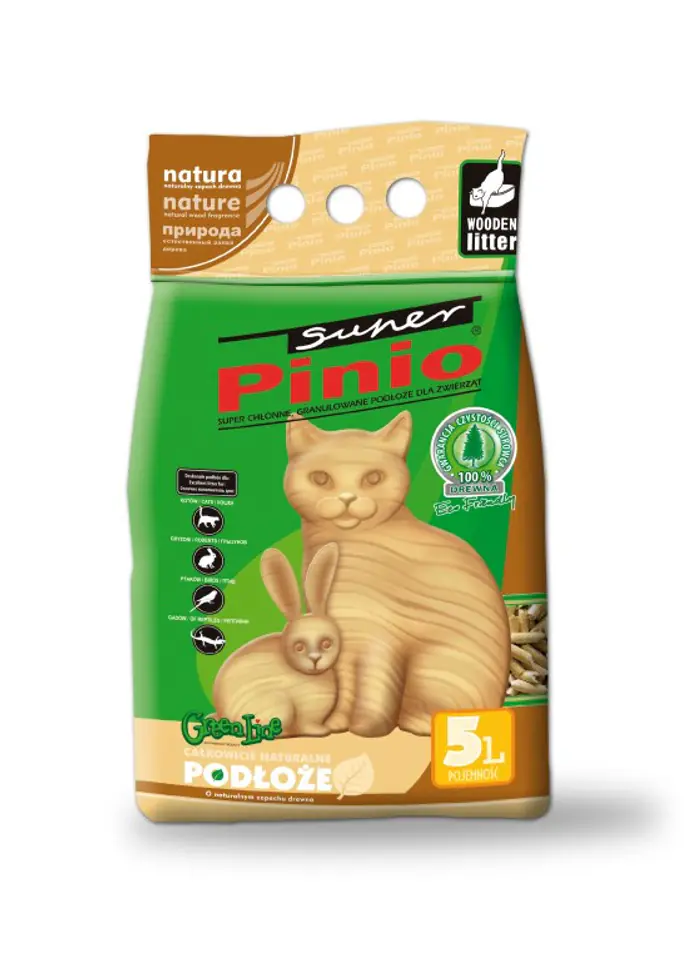 ⁨Certech Cat Litter Super Pinio Natural 5 l - Wooden Cat Litter⁩ at Wasserman.eu