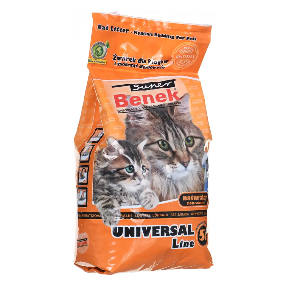 ⁨SUPER BENEK UNIVERSAL Cat litter Bentonite grit Natural 5 l⁩ at Wasserman.eu