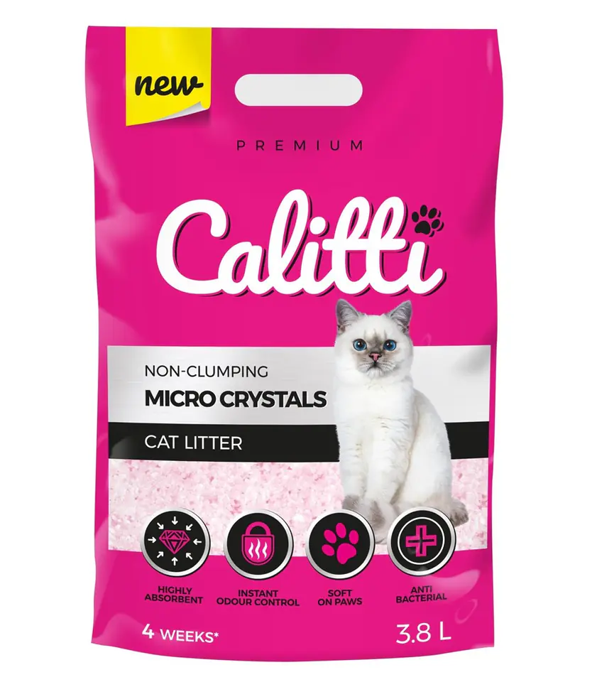 ⁨Calitti Micro Crystals - Silicone Cat Litter 3.8 l⁩ at Wasserman.eu