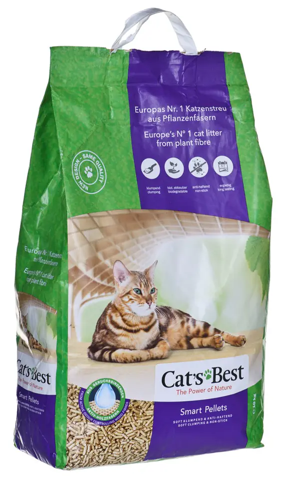 ⁨JRS Cat'S Best Smart Pellets - drewniany żwirek dla kotów, zbrylający - 10kg⁩ w sklepie Wasserman.eu