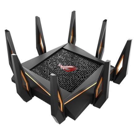 ⁨Asus | GT-AX11000 Tri-band WiFi Gaming Router | ROG Rapture | 802.11ax | 4804+1148 Mbit/s | 10/100/1000 Mbit/s | Porty Ethernet⁩ w sklepie Wasserman.eu