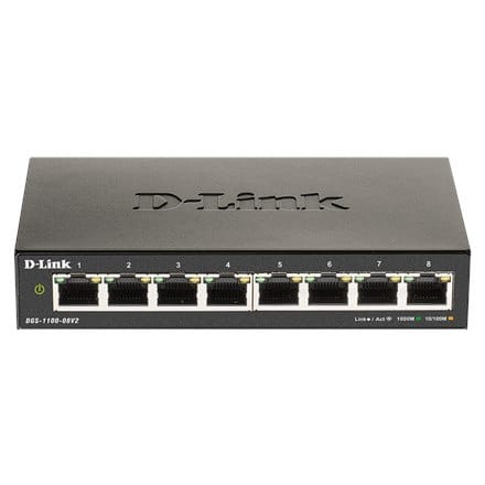 D-Link DGS 1100-08V2 - switch - 8 portów - smart w sklepie Wasserman.eu