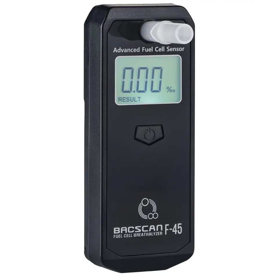 ⁨BACscan F-45 alcohol tester 0 - 4% Black⁩ at Wasserman.eu