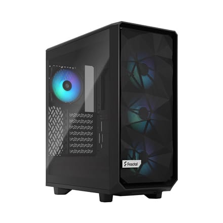 ⁨Fractal Design Meshify 2 Compact RGB Black TG Light Tint, Mid-Tower, Power supply included No⁩ at Wasserman.eu